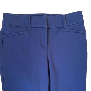 NWOT Loft Julie cropped pants blue 00P Riviera pant trousers